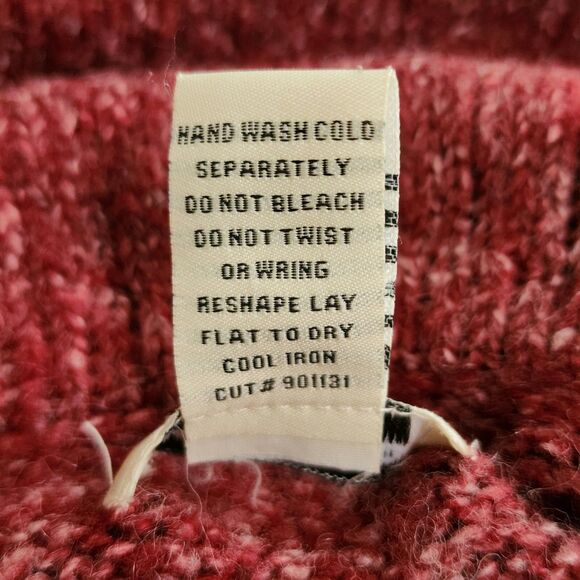 Vertigo Paris Womens Knit Cardigan Size S Burgundy Red 3/4 Sleeve Big Buttons - Picture 6 of 7